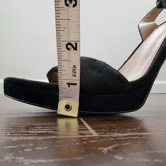 New Sam Edelman Jade Sandals Womens 9.5 Suede Elegant Elevated Whimsygoth - Picture 10 of 10
